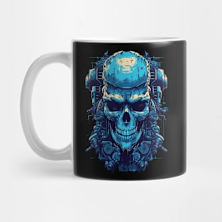 Rocking the retro vibes with this skull illustration Mug